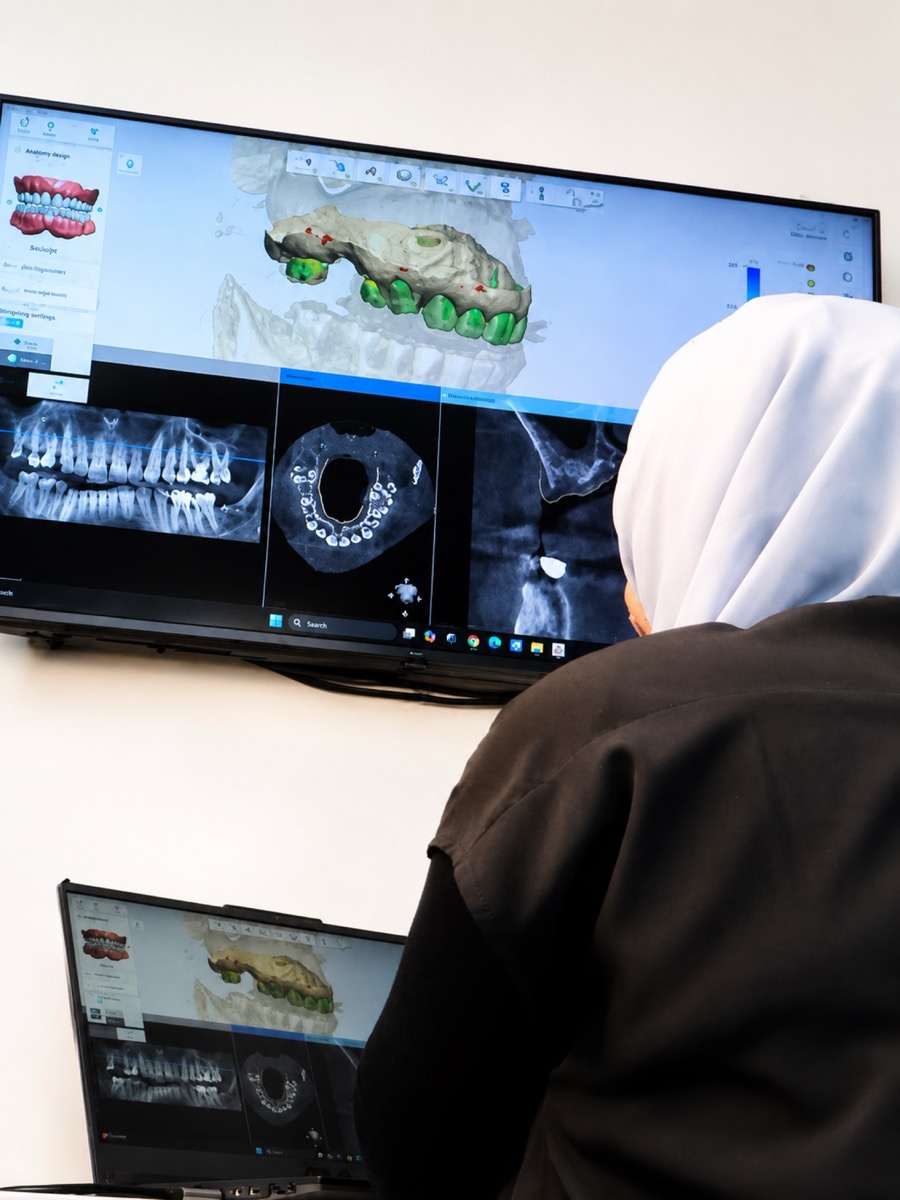 Implant case planning screen at Sofia Smile Clinic